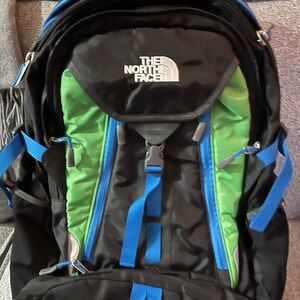The North Face Green Surge Laptop 33 Liter Waterproof Backpack Hiking School